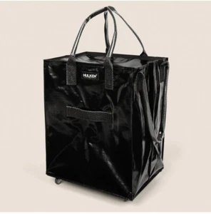 New Hulken Bag Black Folding Zipper Cover Trolley Luggage Cart On Wheels SZ L - Picture 1 of 10