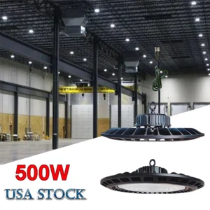 500W Watt UFO LED High Bay Light Fixture Warehouse Gym Industrial Shop Led Light - Picture 1 of 12