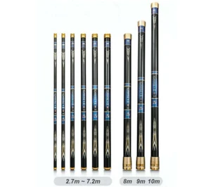 2.7M -10M Super Light Hard Carbon Fiber Fishing Rod Telescopic Hard Pole Stream  - Picture 1 of 17