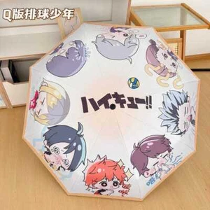 ¡¡Haikyuu!! Versión Q Protección Solar Plegable Manual Automático Paraguas Portátil Regalo - Imagen 1 de 7