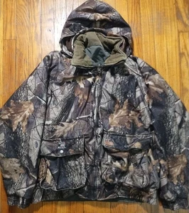 Woolrich Reversible Lined Camo Mossy Oak Hunting Jacket Men's Large - Picture 1 of 13