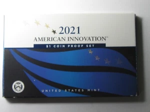 2021-S American Innovations $1 Coin 4 Coin Proof Set OGP/COA - #11312-4 - Picture 1 of 4
