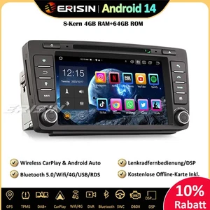 64GB Android 14 Autoradio GPS Canbus CD Skoda Octavia Yeti Rapid Roomster Superb - Bild 1 von 20