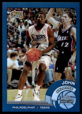 2002-03 Topps cromo #156 John Salmons baloncesto Philadelphia 76ers Foto 1 de 2
