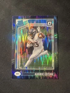 2024 Donruss Optic Purple Shock Audric Estime Rated Rookie Broncos #206 - Picture 1 of 2