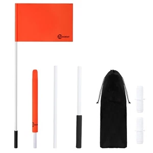 Orange Bootsflagge Wasserski Flagge 48 Zoll, 12” x 18” Boot Sicherheitsflagge Skifahrer Dow... - Bild 1 von 7