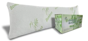 DreamField Linen Bamboo Body Pillow for Adults Shredded Memory Foam Long Cooli - Picture 1 of 7