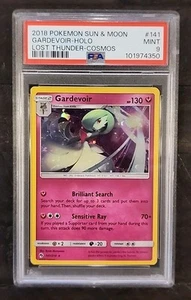 2018 Pokemon Sun & Moon Lost Thunder Cosmos Gardevoir Holo #141 PSA 9 - Picture 1 of 2