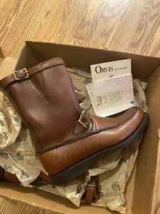 Vintage Orvis Gokey Leather Classic Field Boots USA Size 10 in Original Box Saw - Picture 1 of 18