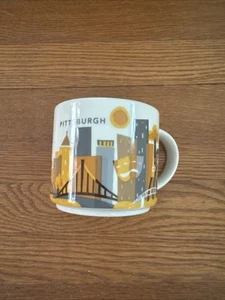 Starbucks Pittsburgh You Are Here Collection 14 Oz Coffee Cup Mug 2015 - Picture 1 of 6