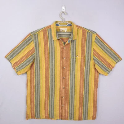 Рубашка мужская The Territory Ahead 2XLT высокая льняная для отпуска опрятная ретро 90-е - Изображение 1 из 4