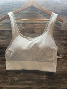 Reggiseno sportivo Avia doppio scoop imbottito pullover senza cuciture grigio stampa donna 3Xl - Foto 1 di 3