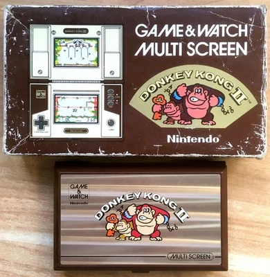 CONSOLE NINTENDO GAME & WATCH DONKEY KONG II EN BOÎTE SANS NOTICE BOXED OVP - 2 - Immagine 1 di 4