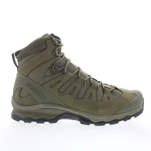 Salomon Quest 4D Forces 2 EN 410151 Mens Green Nubuck Lace Up Tactical Boots 15 - Picture 1 of 4