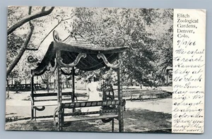 POSTAL ANTIGUA DENVER CO ELITCH JARDINES ZOOLÓGICOS - Imagen 1 de 2