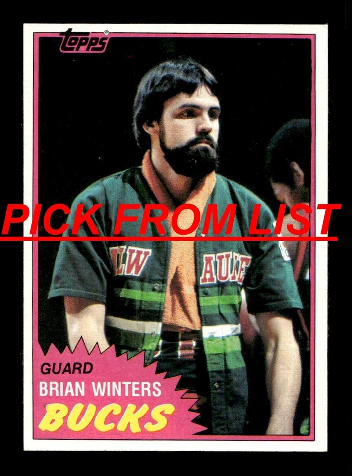 1981-82 Topps Basketball 4-w98 EX-MT/NM Pick From List All PICTURED - Image 1 of 1