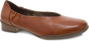 Dansko Kira Size US 5.5-6 M EU 36 Women's Leather Loafers Slip-On Shoes Luggage - Picture 1 of 5