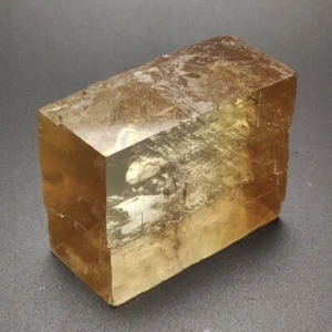 179g Natürliche Island Optisch Calcit Gelb Kristall Raute Mineralprobe 006 - Bild 1 von 5