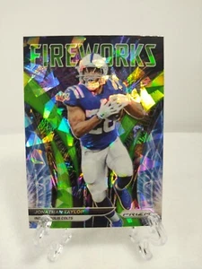 2021 Prizm Jonathan Taylor Fireworks Green Cracked Ice Retail Exclusive  - Picture 1 of 2