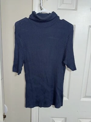 Suéter Top Geoffrey Beene Deportivo Azul Cuello Tortuga Talla XL (HOME54) Foto 1 de 3