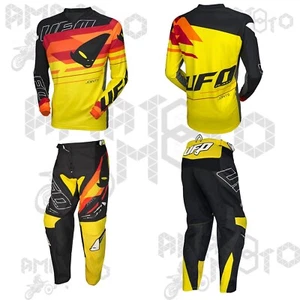Nuevo Completo Traje UFO Enduro Cross Trial Atv MTB Camiseta + Pantalones Juntas - Imagen 1 de 1