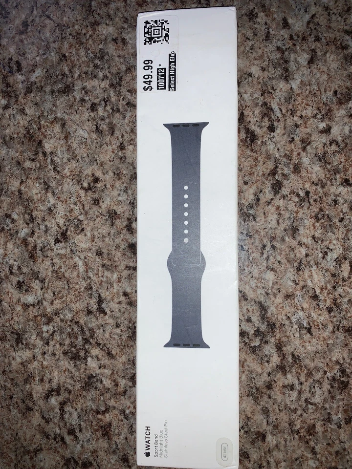 Apple 42mm Spicy Orange Check Woven Nylon Strap