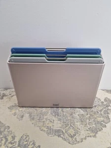 Joseph Joseph Folio Set of 4 Chopping Board Set, Slimline case for organised - Picture 1 of 5