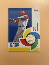 2009 Topps #BCS17 Alex Rios Puerto Rico World Baseball Classic Baseball Card.