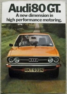 AUDI 80 GT Car Sales Brochure 1975 - Picture 1 of 4