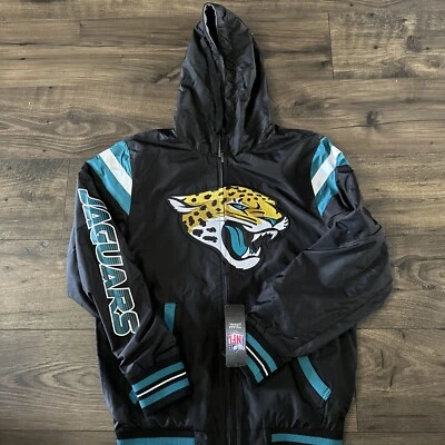 Jacksonville Jaguars Jacket Mens Small Reversible GIII Hood Coat Home/Away NWT - Image 1 of 4