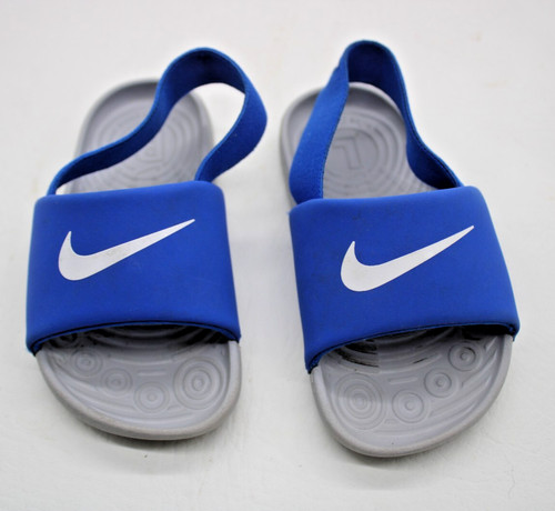Scarpe sandali Nike Kawa bambino slide bambino taglia 7C prescolare spiaggia blu