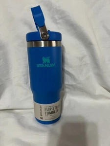Nuovissimo bicchiere Stanley blu flip paglia flusso di ghiaccio 30 oz - Foto 1 di 3