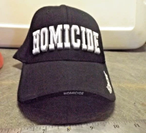 Rapid Dominance Baseball Trucker Cap HOMICIDE Black Adjustable NWT - Picture 1 of 8