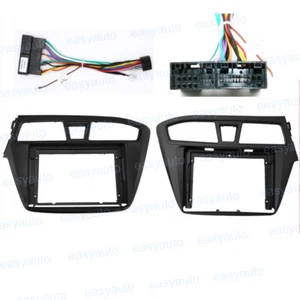 9'' Car Radio Stereo Fascia Frame Trim Bezel w/Harness for Hyundai I20 2015~2017 - Picture 1 of 14