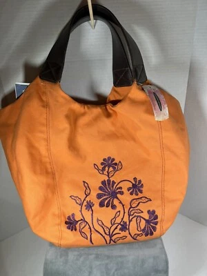 Bolso de hombro grande de lona naranja lavandería china Foto 1 de 4