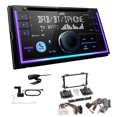 JVC 2-DIN MP3 Autoradio Bluetooth DAB+ für GM Hummer H2 2003-2007 schwarz - Bild 1 von 4