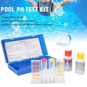 Swimming Pool Spa Test Kit Water-Quality For PH Bromine Chlorine Pool Tester SET - Picture 1 of 10