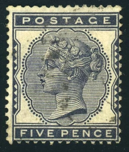 GREAT BRITAIN #85 Queen Victoria 5p Postage Stamp Used 1881 GB UK - Picture 1 of 1