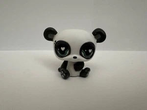 LITTLEST PET SHOP LPS PANDABÄR Gen 7 #1 dunkelgrau grün Herz Augen - Bild 1 von 5
