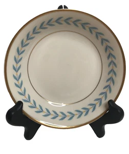 1 Syracuse SHERWOOD Old Ivory Blue Laurel 5" Fruit Berry Bowls, USA - Picture 1 of 5