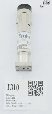 T310 MKS BARATRON PRESSURE TRANSDUCER, 500 TORR 892A-25259 - Image 1 of 4