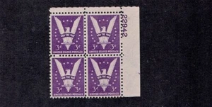 1942 U.S.3c Purple WIN THE WAR  Plt#Blk of 4 Sc#905 M/NH/OG Pristine ^ - Picture 1 of 1