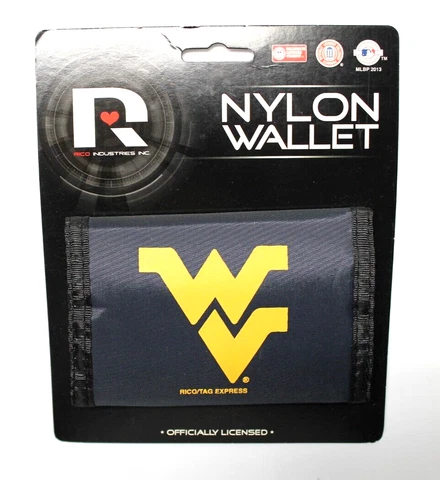 NCAA Rico Industries Nylon Trifold Wallet University of West Virginia Cover