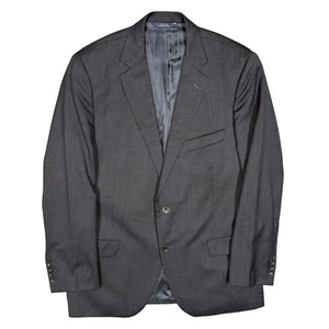 Brooks Brothers Makers Blazer Fitzgerald Estrato Italy Wool Made in USA Grey 42R - Picture 1 of 10