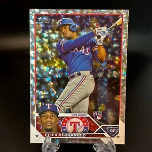 2023 Topps Elier Hernandez Rookie Silver Pattern Foilboard #US304 Texas Rangers - Picture 1 of 2