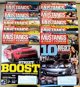 Muscle Mustangs & Fast Fords Magazine 2014 Lot of 10 No May/Oct Source Interlink - Picture 1 of 18