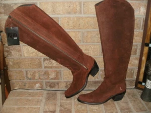Justin Tall Reba Shawna 20" Western Boot 9 B Brick Red RM260 MSRP $250 - Picture 1 of 7