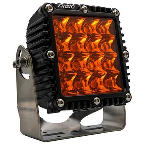 Rigid 244293 Q-Series PRO Amber PRO Spot Square LED Single Light Kit Set Black - Picture 1 of 15