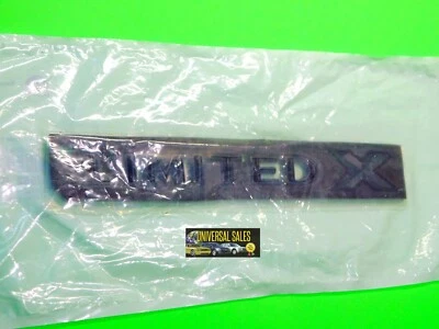 PLACA DE IDENTIFICACIÓN EMBLEMA PUERTA LEVADIZA ORIGINAL GRAND CHEROKEE LIMITED X NEGRA OEM 68524954AA Foto 1 de 3