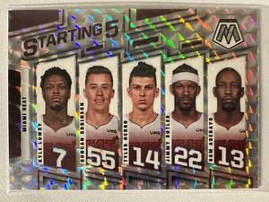 2021-22 Panini Mosaic Basketball - STARTING 5 - Miami Heat - MOSAIC Prizm - #13